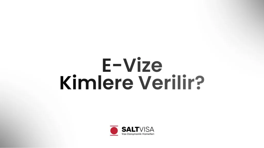 E-Vize Kimlere Verilir? 11 e-vize kimlere verilir